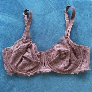 Auden Mauve Eyelash Lace Bra 40D